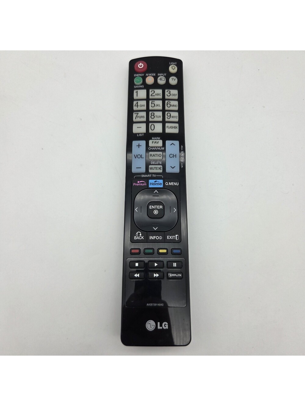 Genuine LG AKB72914042 LED TV Remote Control 42LV5500 47LV5500 55LV9500 - Tested